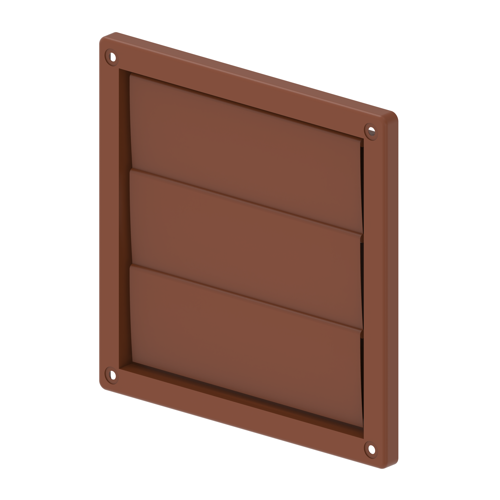 Polymer Wall Vent With Movable Louvers